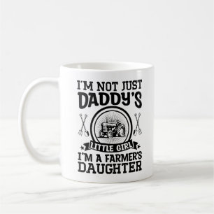 Mug Je suis la fille d'un agriculteur, présente les am