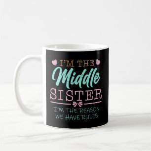Mug Je Suis La Soeur Du Milieu Je Suis La Raison Pour 