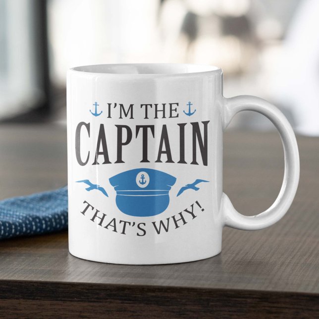 Mug Je suis le capitaine (funny captain mug)