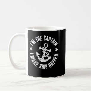 Mug Je suis le capitaine que je fais bateau Happen Fun