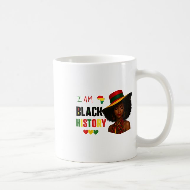 Mug Je suis le mois de l'histoire des Noirs Afro-Améri (Droite)