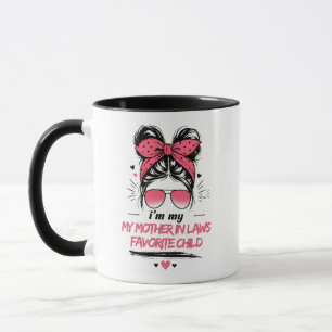 Mug Je suis l'enfant préféré de ma belle-mère