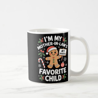 Mug Je suis l'enfant préféré de ma belle-mère pour Noë