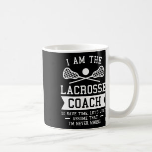 Mug Je suis l'entraîneur de crosse pour gagner du temp