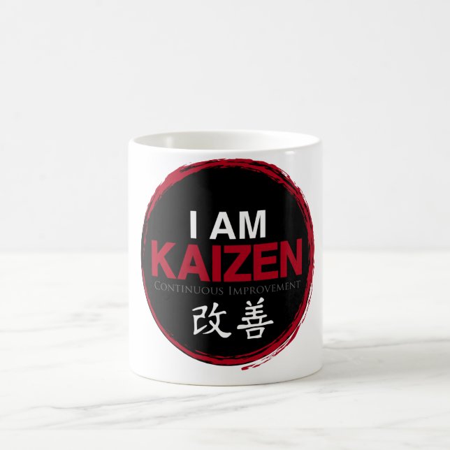 Mug Je suis logo de Kaizen - amélioration continue (Centre)