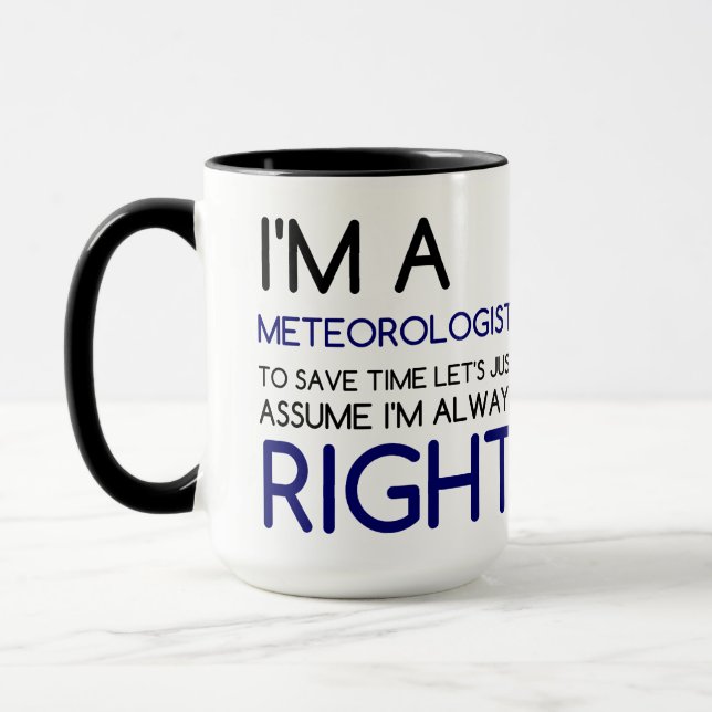 MUG JE SUIS MÉTÉOROLOGUE (Gauche)