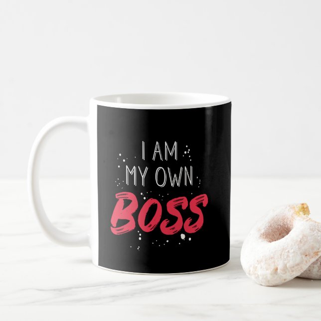 Mug Je suis mon propre entrepreneur d'entrepreneur de (Avec donut)