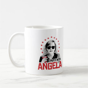 Mug Je suis partie avec Angela - -