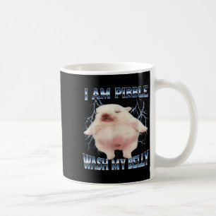Mug Je suis Pibble, lavez mon ventre, drôle de chien, 