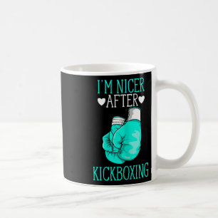 Mug Je suis plus gentil après le kickboxing Drôle de k