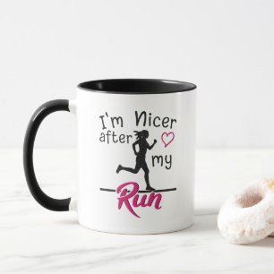 Mug Je suis plus gentil après ma course drôle de café