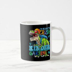 Mug Je suis prêt à écraser la maternelle Dinosaur Back