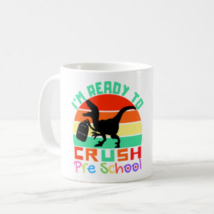 MUG JE SUIS PRÊT À ÉCRASER LA MATERNELLE - DINOSAURE C