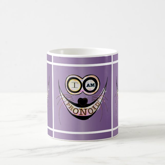 Mug Je suis PRONOID, optimiste et drôle citation de ch (Centre)