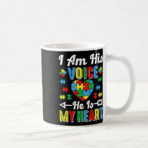 Mug Je Suis Sa Voix Il Est Mon Coeur Autisme Maman Aut