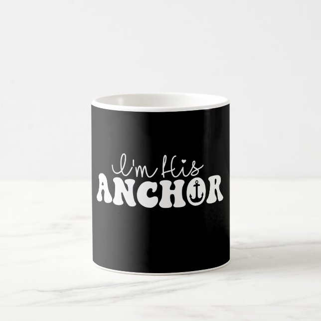 Mug Je suis son Ancre jumelé Couples Vols Cadeau Drôle (Centre)