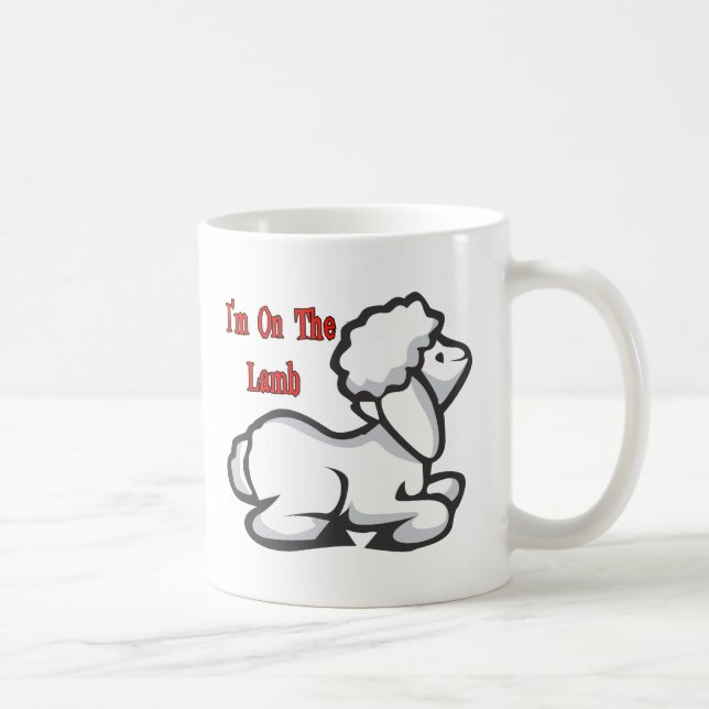 Mug Je suis sur l'agneau (Droite)