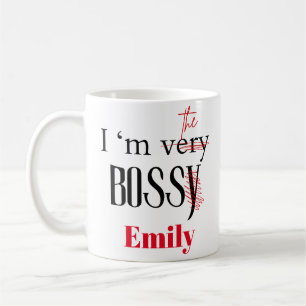 Mug Je suis très bosseuse / Dame du patron dans Sarcas