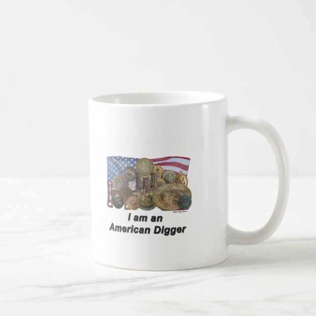 Mug Je suis un bêcheur américain (Droite)