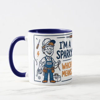 Mug Je suis un cadeau d'électricien Sparky