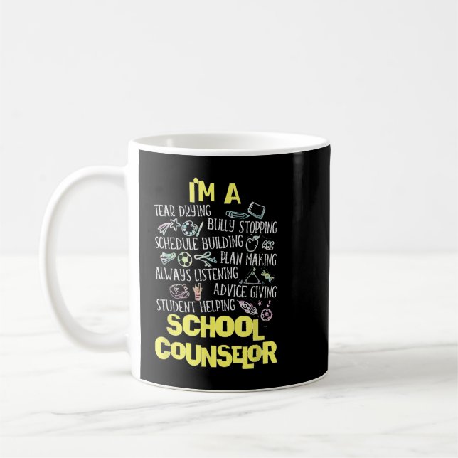 Mug Je suis un conseiller scolaire Cadeau retour à l'é (Gauche)