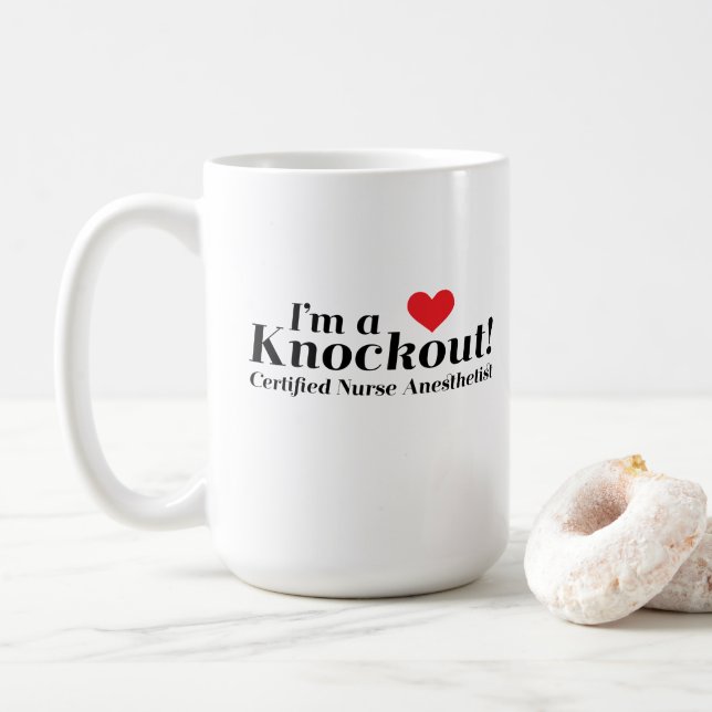 Mug Je suis un coup de grâce ! CRNA (Avec donut)
