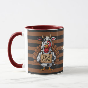 Mug Je suis un dindon vache Déguisement drôle de Tha