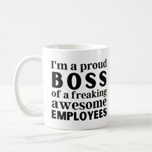 Mug Je suis un fier patron d'un super employé monstrue