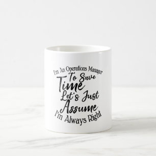 Mug Je suis un gestionnaire des opérations pour gagner