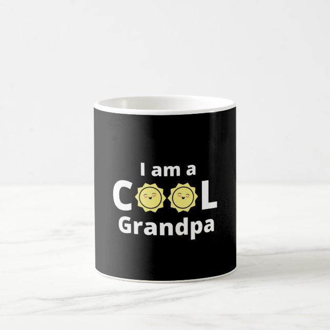 Mug Je suis un grand-père cool design - avec un soleil (Centre)