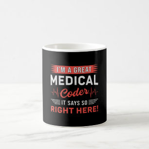 Mug Je suis un grand programmeur de codage de code Méd