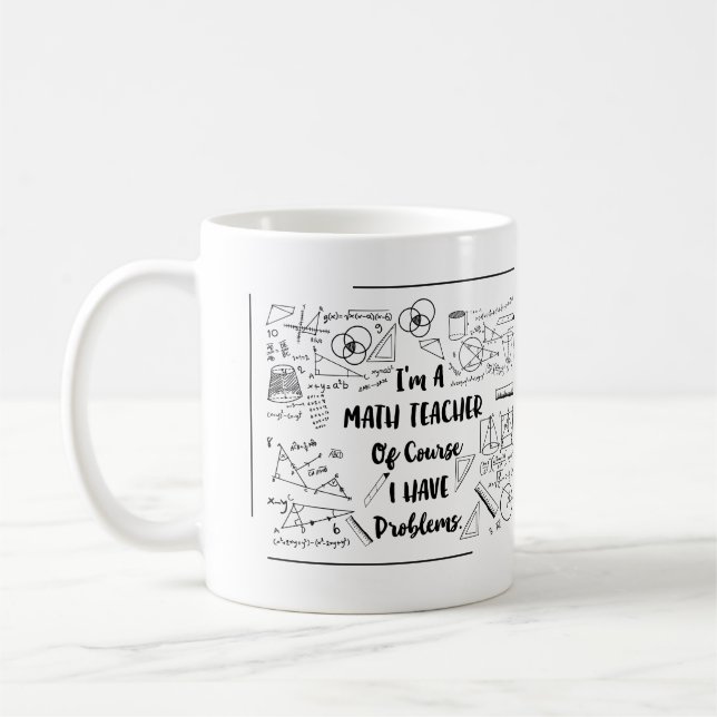Mug Je suis un professeur de maths naturellement que (Gauche)