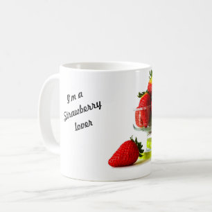 Mug Je suis une amant-tasse de fraise
