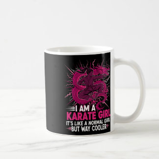 Mug Je suis une citation de fille de karaté pour fille
