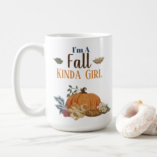Mug Je suis une fille d'automne (Avec donut)