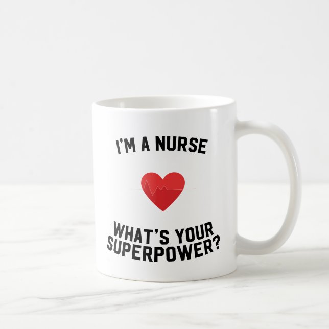 Mug Je suis une infirmière ce qui est la votre (Droite)
