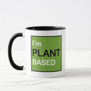 Mug Je suis végane ou végétarien à base de plantes Mes