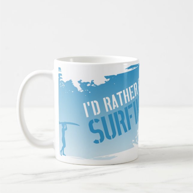 Mug Je surferais plutôt (Gauche)