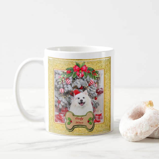 Mug Je T'Ai Fait Un Joyeux Cadeau De Noël Personnalisé (Avec donut)