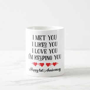 Mug Je T'Ai Rencontré Je T'Aime Je T'Ai Gardé Heureux 