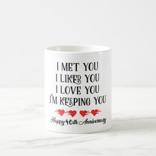 Mug Je T'Ai Rencontré, Je T'Aime, Je Te Garde Heureux 
