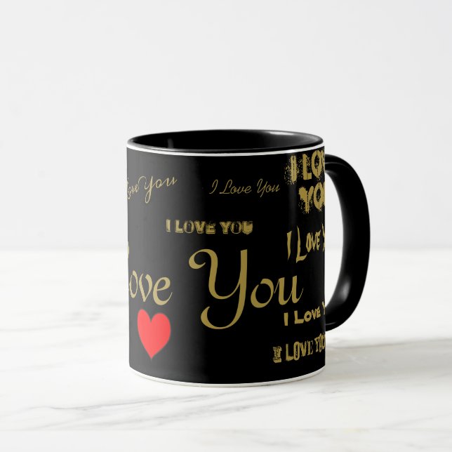 Mug Je T'Aime (Devant droit)