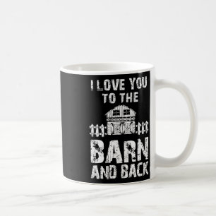 Mug Je T'Aime À La Grange Et À L'Équitation De Retour