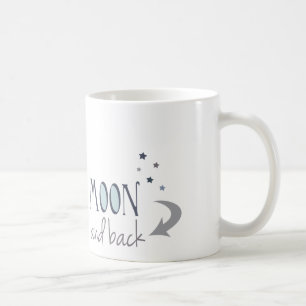 Mug Je t'aime à la lune et au dos