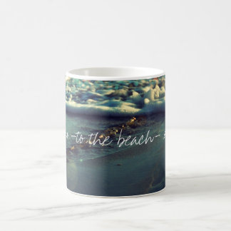 Mug Je t'aime à la plage et au dos