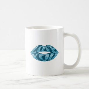 Mug Je t'aime avec des lettres de parties scintillant