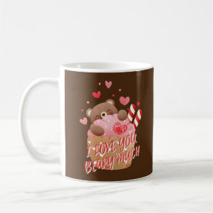 Mug JE T'AIME BEARY BEAUCOUP drôle valentine's day