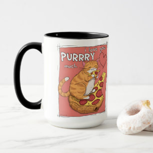 Mug Je t'aime beaucoup, cadeau pour amateur de chat dr
