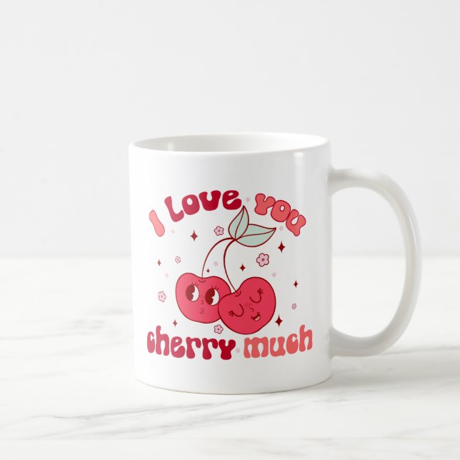 Mug Je T'Aime Beaucoup Cherry (Droite)