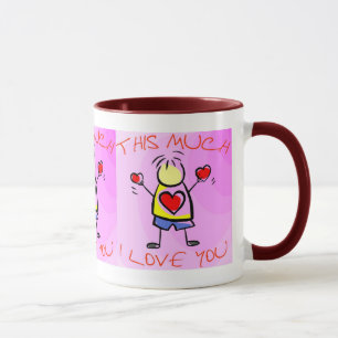 Mug Je t'aime ce beaucoup de (1)
